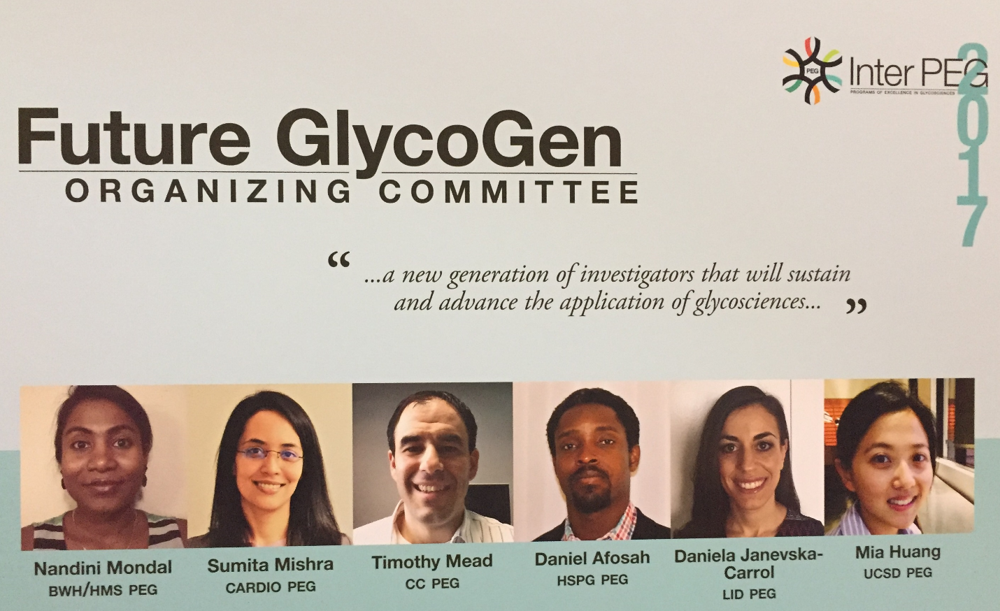 Daniel Afosah was named a Future Glycogen leader for the 2017 InterPEG conference.